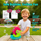 Bubble Machine para Toddlers Kids & Pets con 8oz Safe Solution