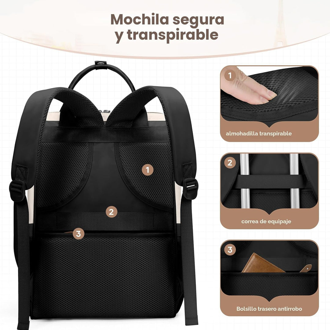 Maelstrom Mochila de viaje para mujeres y hombres, mochila para lap...