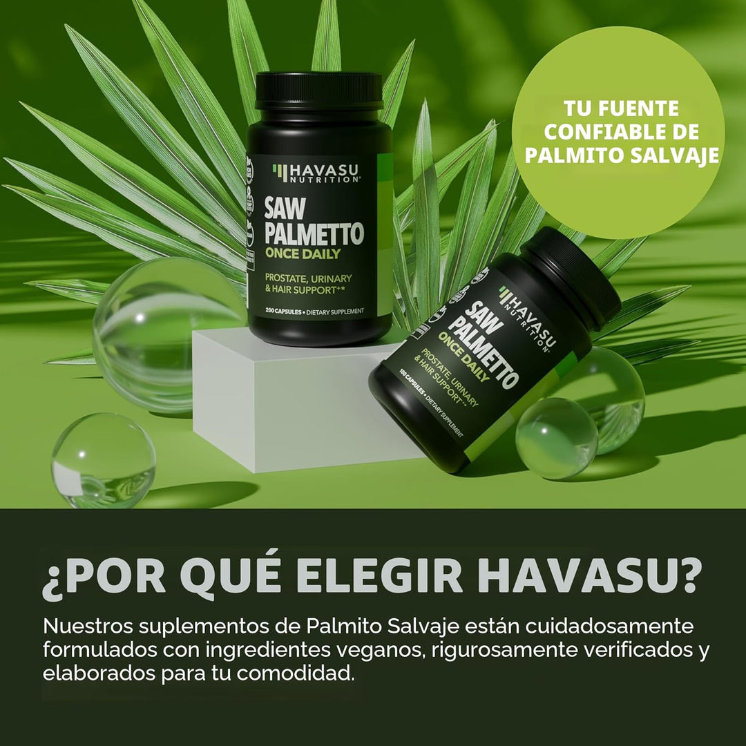 Saw Palmetto - Suplemento para la salud de la próstata para hombres...