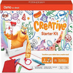 Osmo - Kit de inicio creativo para iPad - 3 juegos educativos de aprendizaje - Dibujo creativo y resolución de problemas/física temprana - Regalos de juguete STEM para niños, niños y niñas - Edades 5-10 (base Osmo incluida)