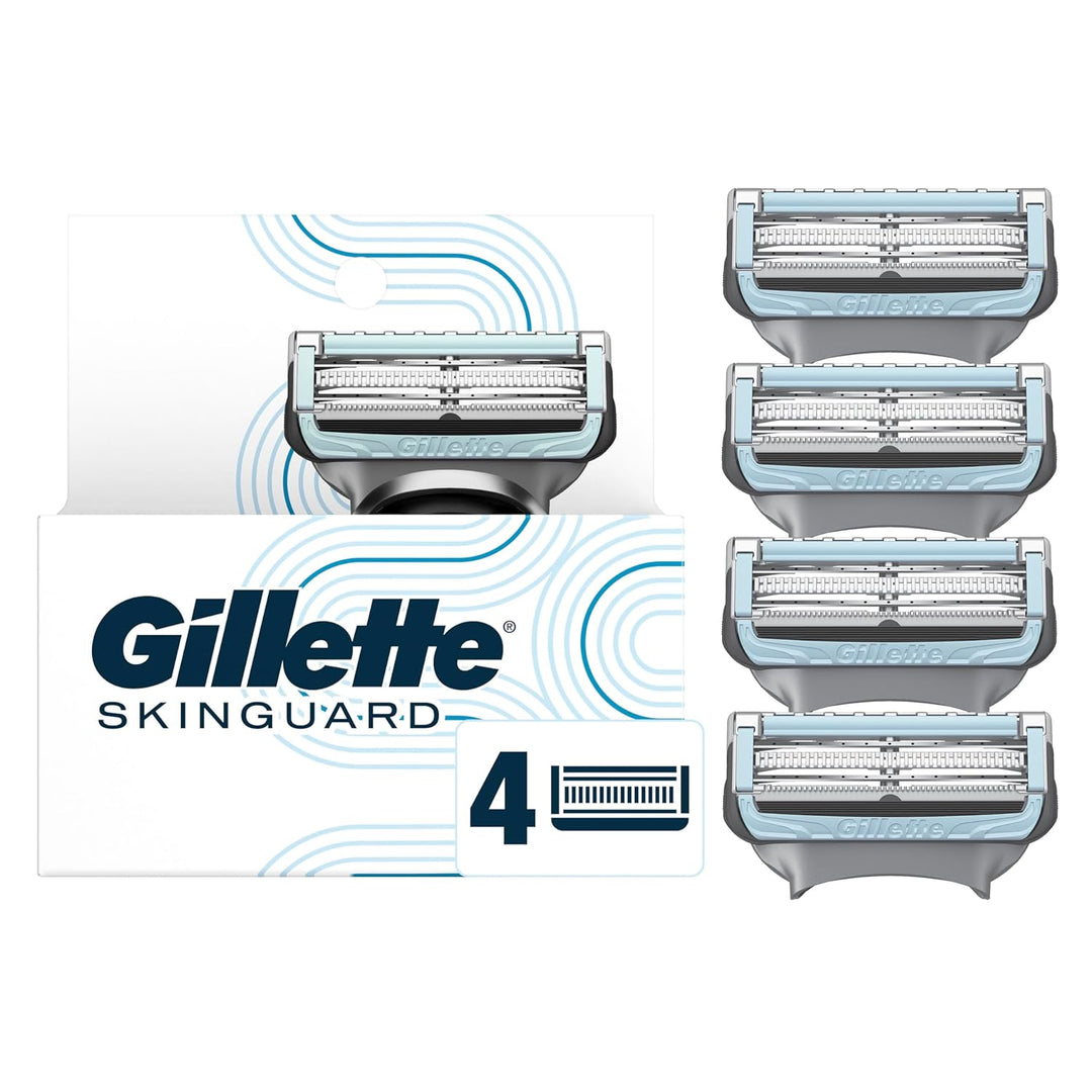 Gillette SkinGuard - Cuchillas de afeitar para hombre, 4 recambios...