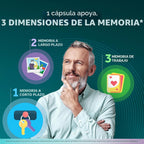 NEURIVA Suplemento cerebral Memory 3D - Cápsulas de 50 unidades