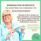 Enjuague bucal con aceite de coco Dr. Ginger, sin alcohol