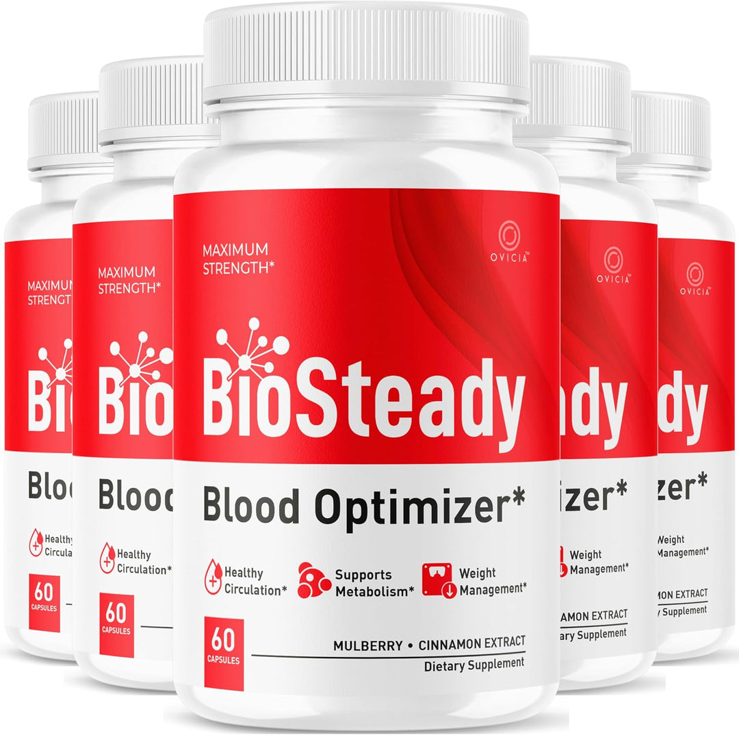 Biosteady - Cápsulas de fórmula avanzada Biosteady (paquete de 5),...
