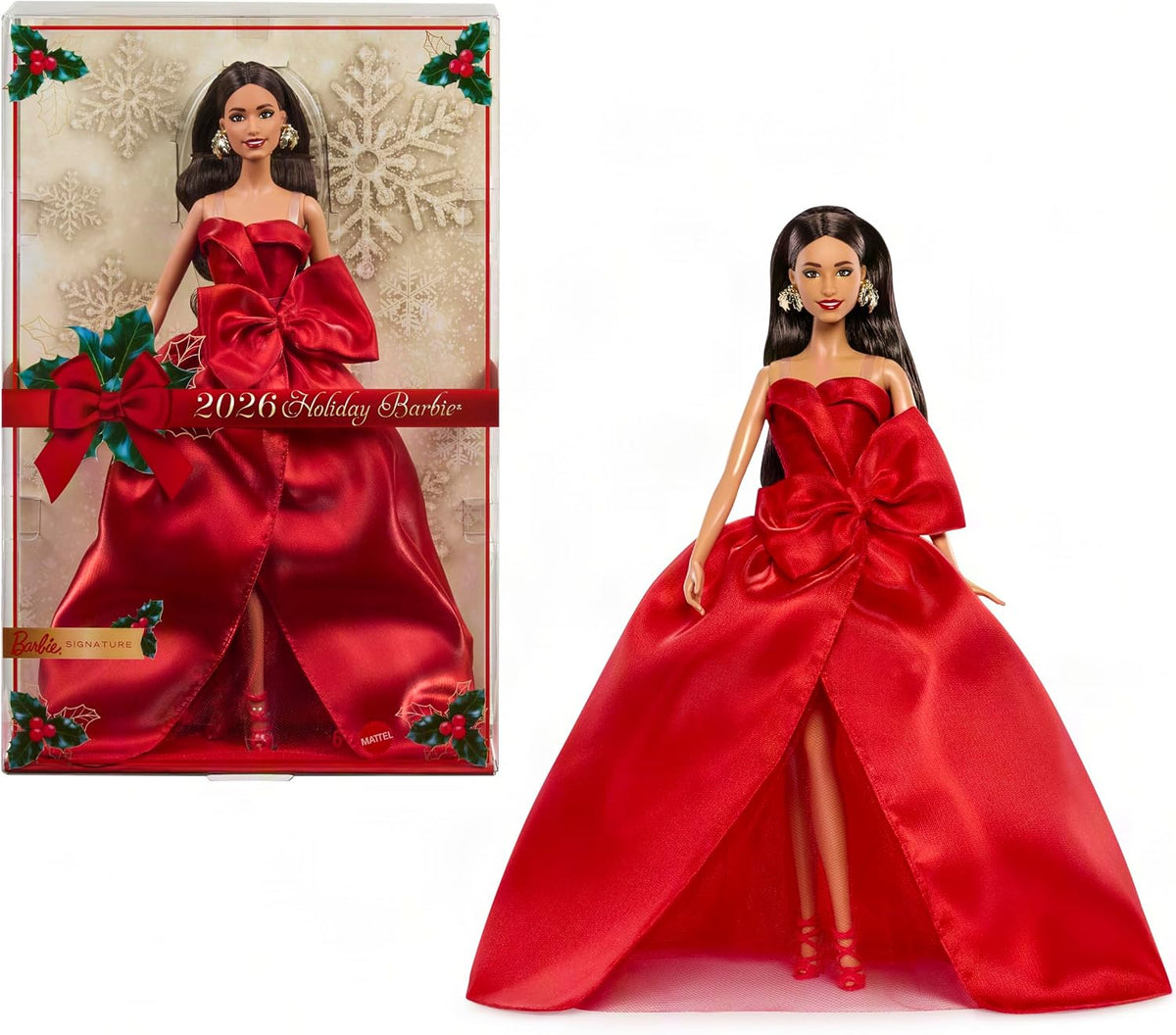 Barbie Muñeca festiva Signature 2026, cabello castaño