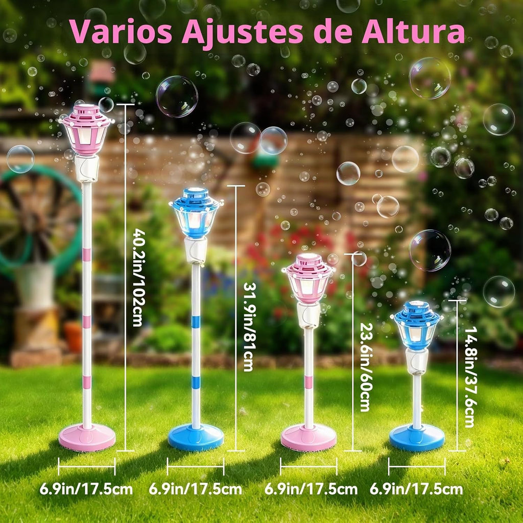 Lámpara Paquete de 2 máquinas de burbujas para niños, máquina automática de hacer