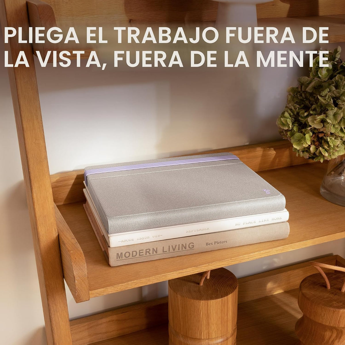 Logitech Casa Pop Up Desk Laptop Stand, teclado & Touchpad - Tan/Purple