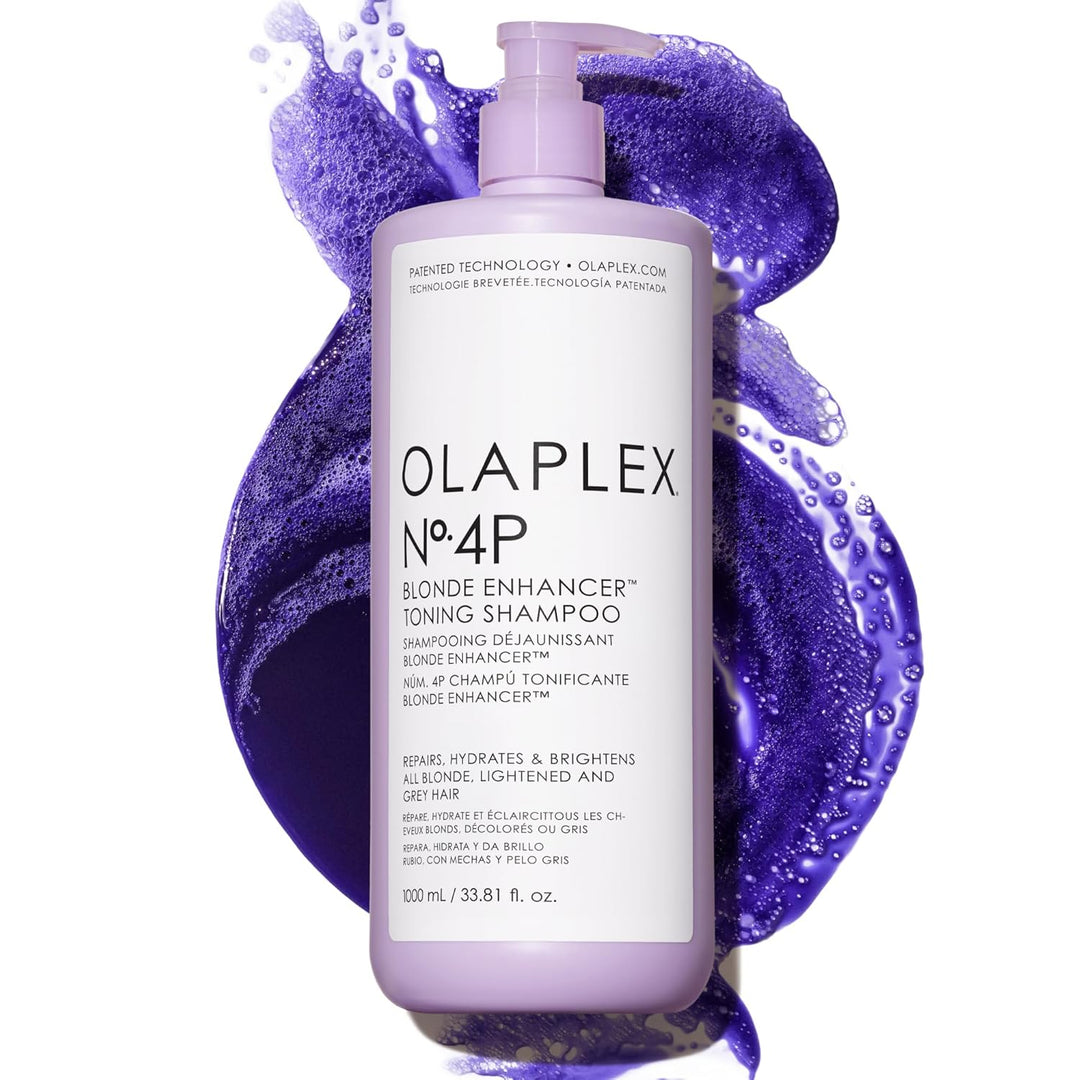Olaplex No. 4P Blonde Enhancer Purple Toning Shampoo, Repairs, Hydr...