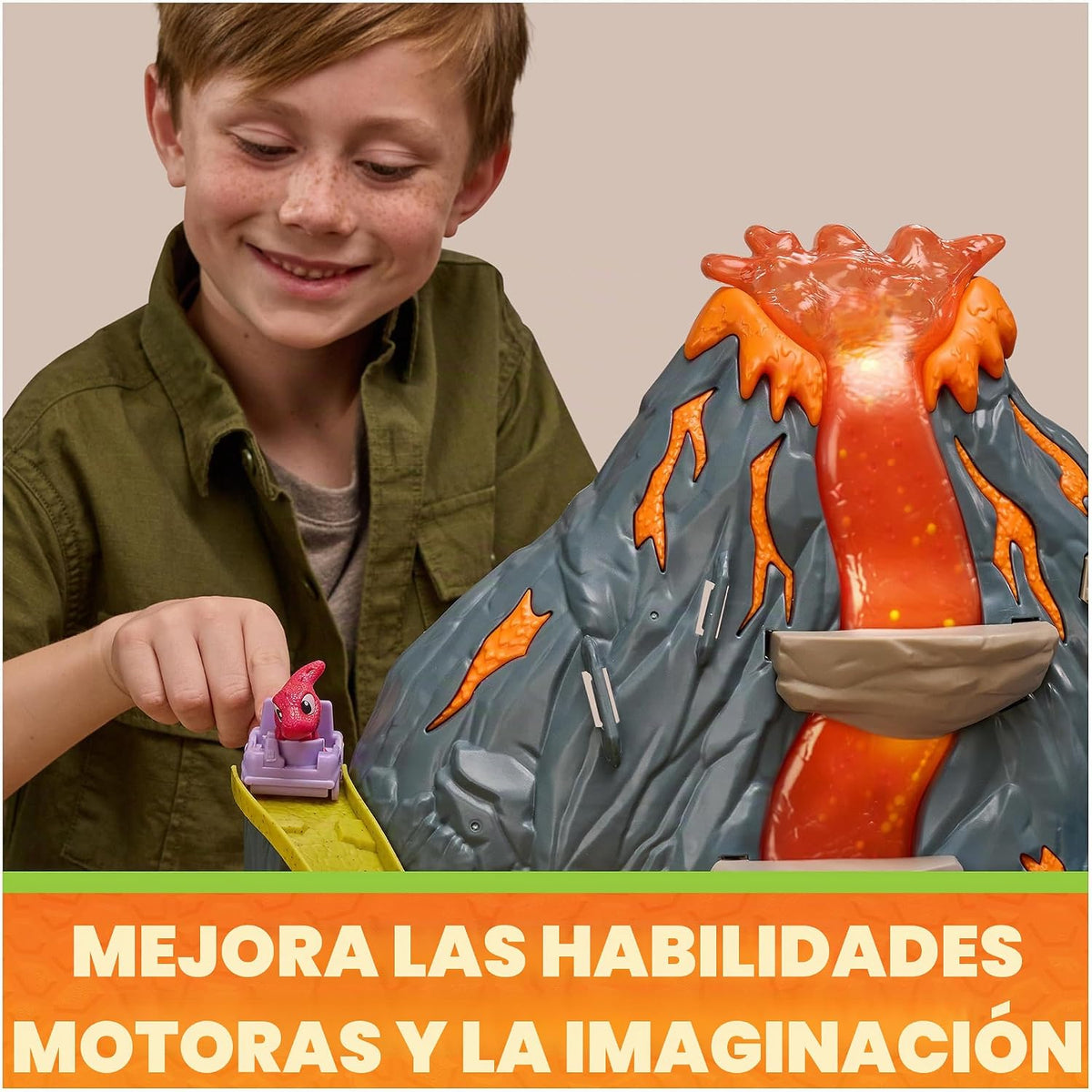 PAW Patrol Dino Movie Super Lava Blast Volcano Playset con 2 Figures