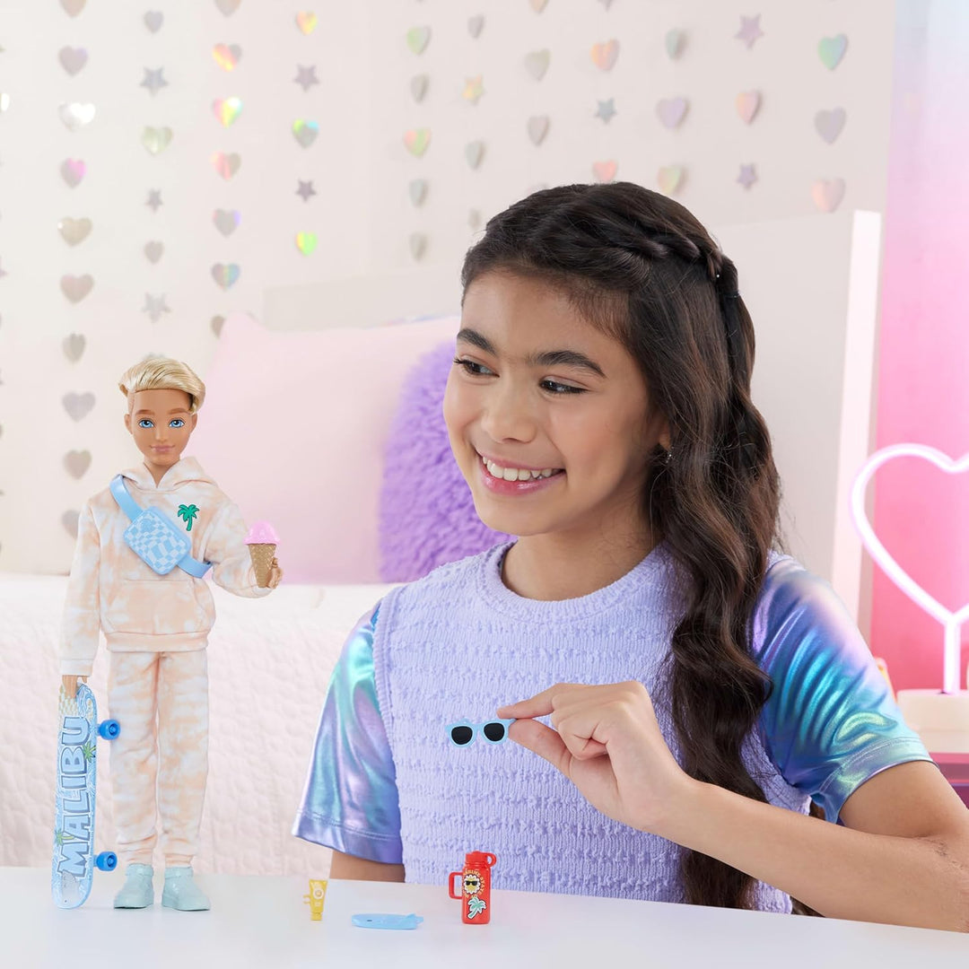 Muñeca Barbie Dream Besties y Accesorios, Muñeca Ken Posable de Mod...