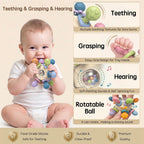 Juguetes Montessori para bebés de 6-9-12 meses, juego Montessori con