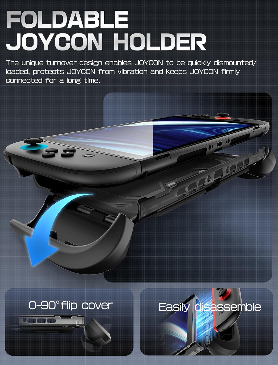 Mumba Titan - Funda para Nintendo Switch 2 con función atril y 7 ranuras