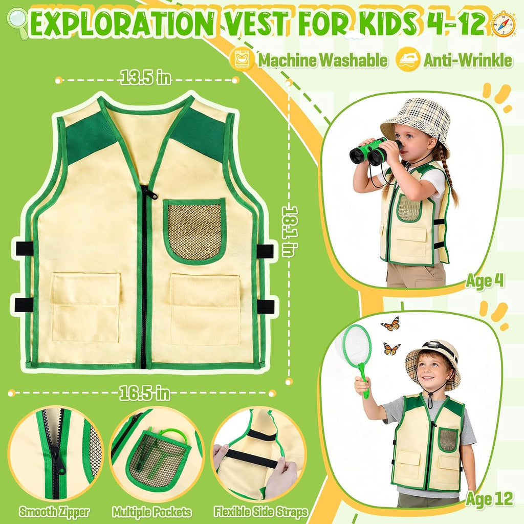 Meaicezli Kit de explorador para niños con receptor de insectos para