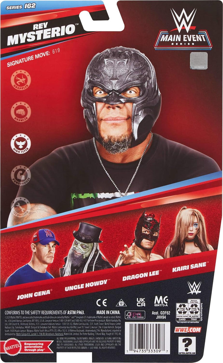 Mattel WWE Rey Mysterio Figura de acción Main Event Series