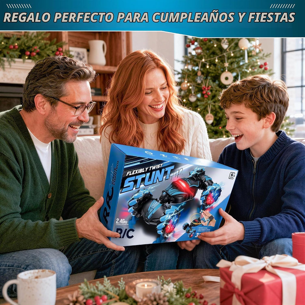 Auto de acrobacias RC con detección de gestos, auto giratorio controlado a