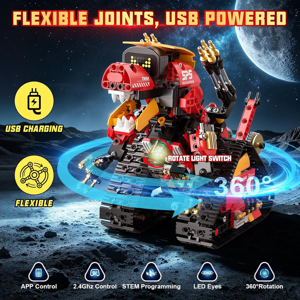 5 en 1 Kit de Robótica STEM para Niños, Control Remoto y App, 896 Pcs