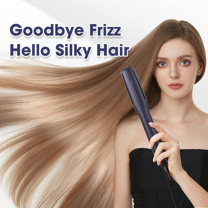 VAGARY Plancha de cabello - Plancha de aire profesional, secado rec...
