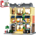 Mov Stone City Police Station - Juego de construcción compatible con Lego, 1445 piezas