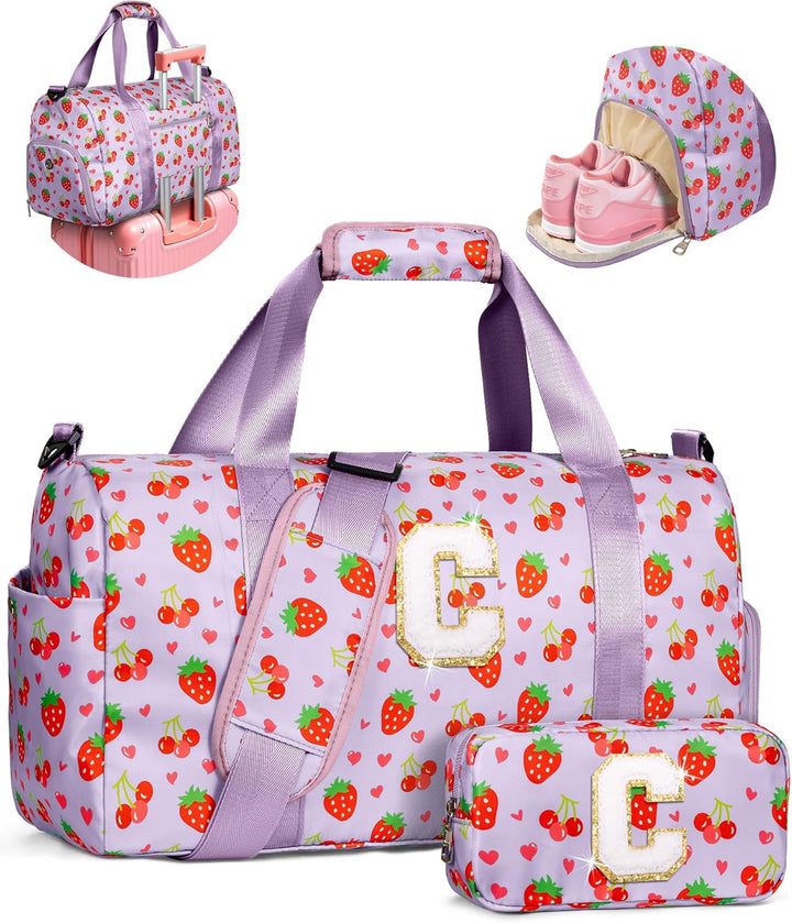Regalos Elilier para niñas, bolsa de lona inicial para niños, linda...
