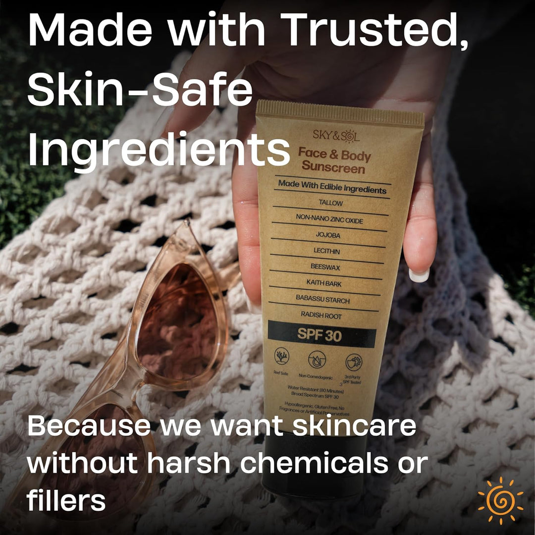 Sky and Sol Protector solar mineral natural SPF 30 3 oz: Sebo natur...