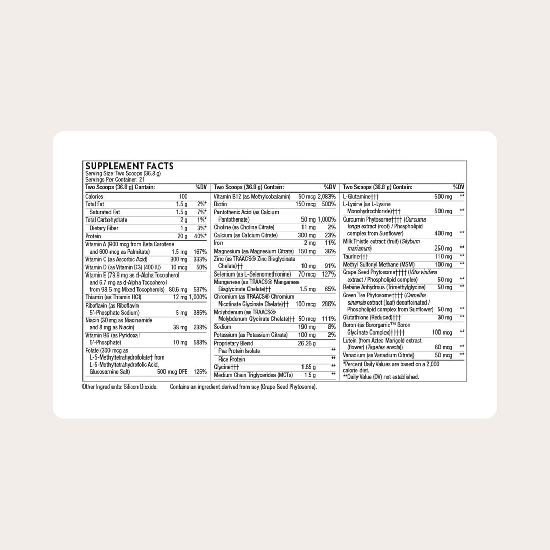 THORNE - MediClear Plus - Suplemento en polvo de proteína de arroz...