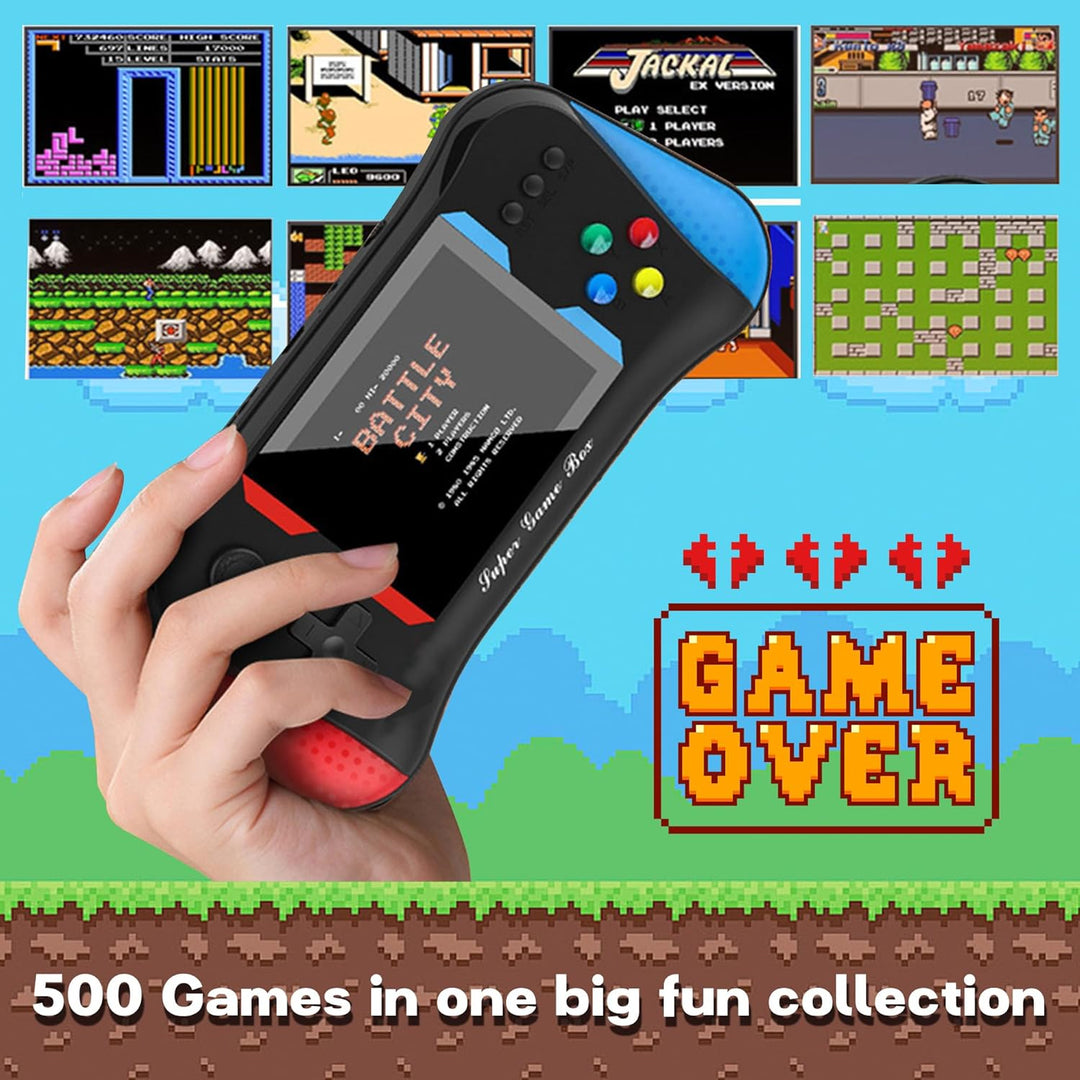 Juego de mano para niños, 500 videojuegos retro precargados, reprod...