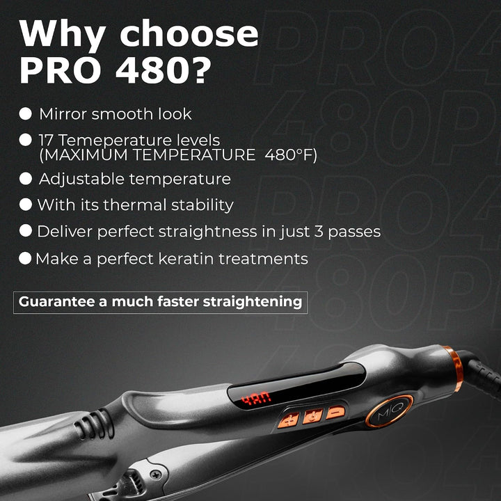 MQ Professional Plancha de pelo de titanio Pro 480°F \u2013 Experie...