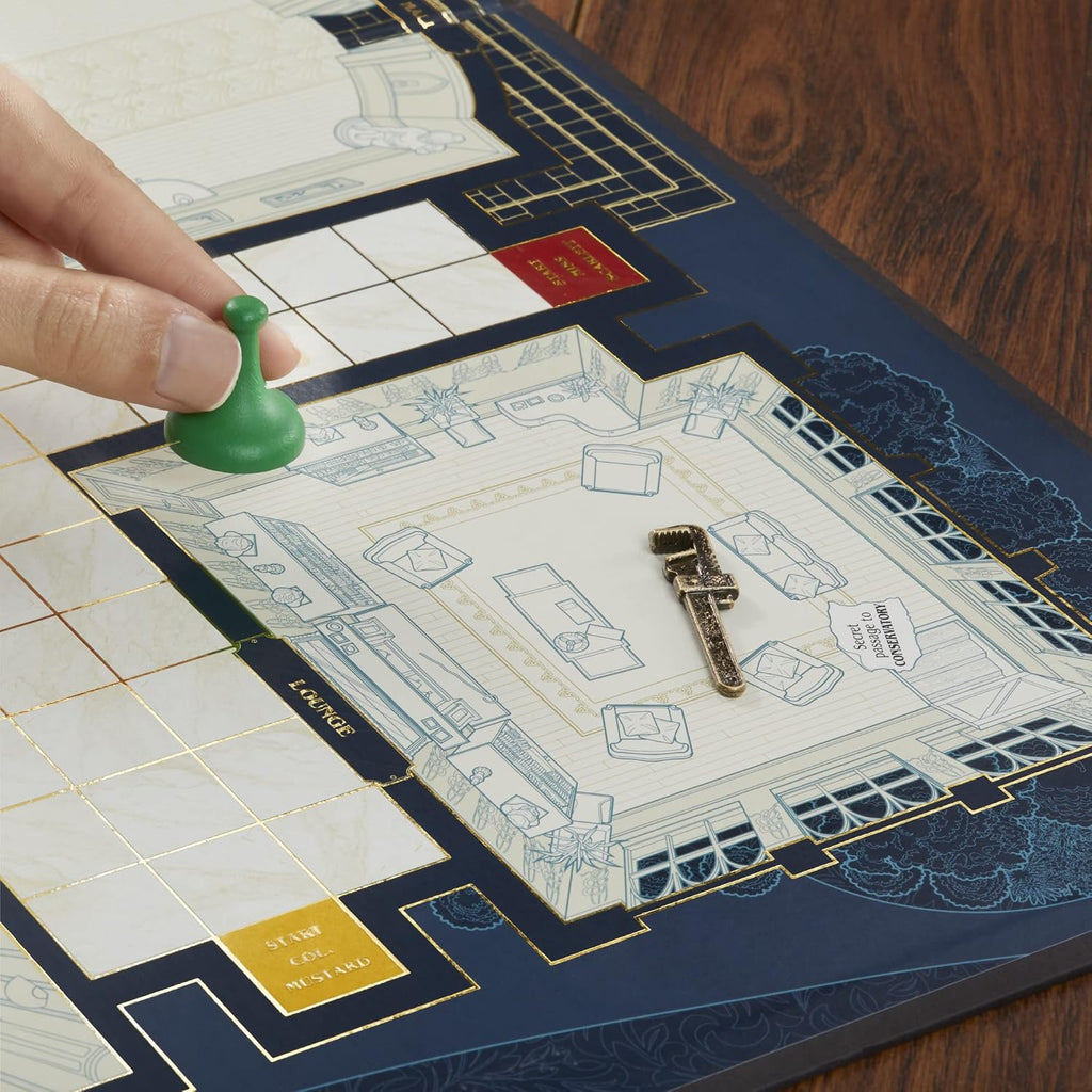 Hasbro Gaming Clue Juego de Mesa Colección Signature, embalaje y componentes premium, juegos familiares para niños y adultos, juegos de misterio para 2 a 6 jugadores