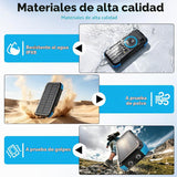Banco de energía solar de 49800 mAh con manivela y 4 cables, cargad...