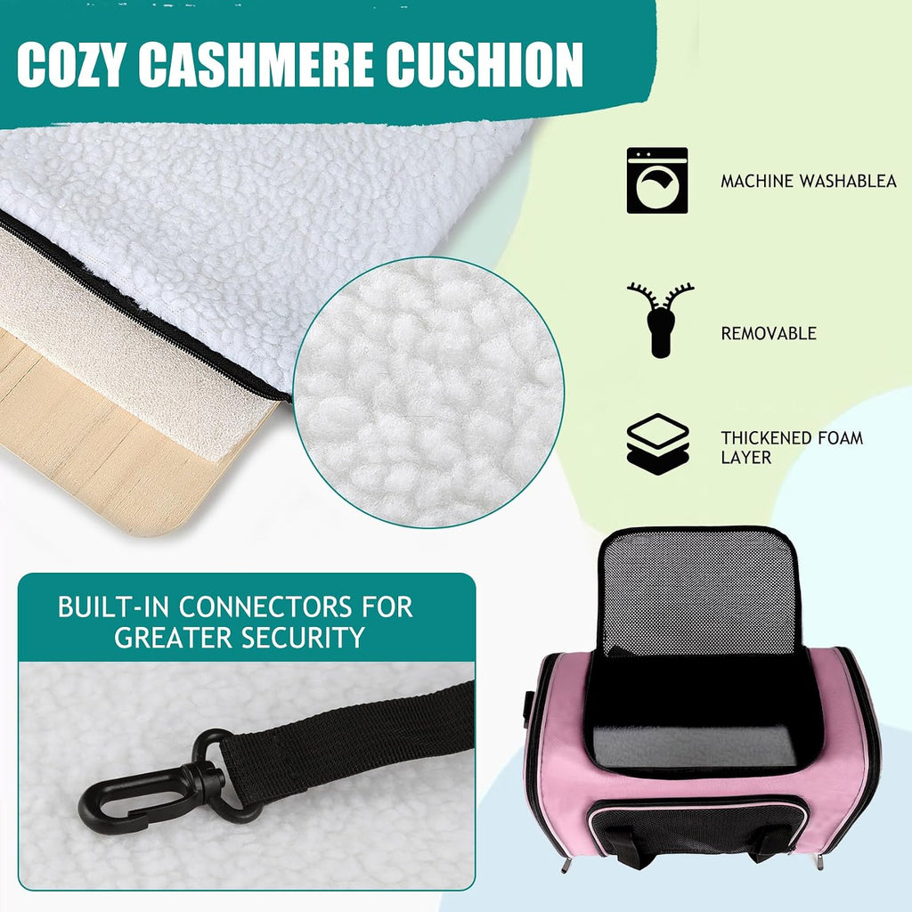 Top tasta Transportador para perros y gatos, para gatos pequeños, medianos y grandes, portador de perros y cachorros pequeños, de cara suave, 15 libras, portátil, plegable, aprobado por aerolíneas