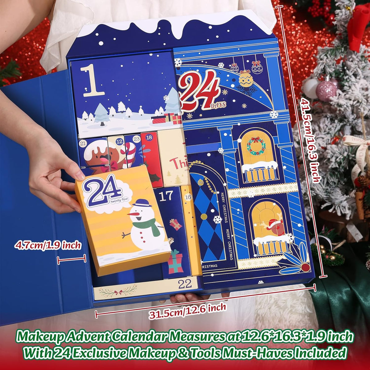 UCANBE Calendario de Adviento de maquillaje de lujo 2025, juego de...