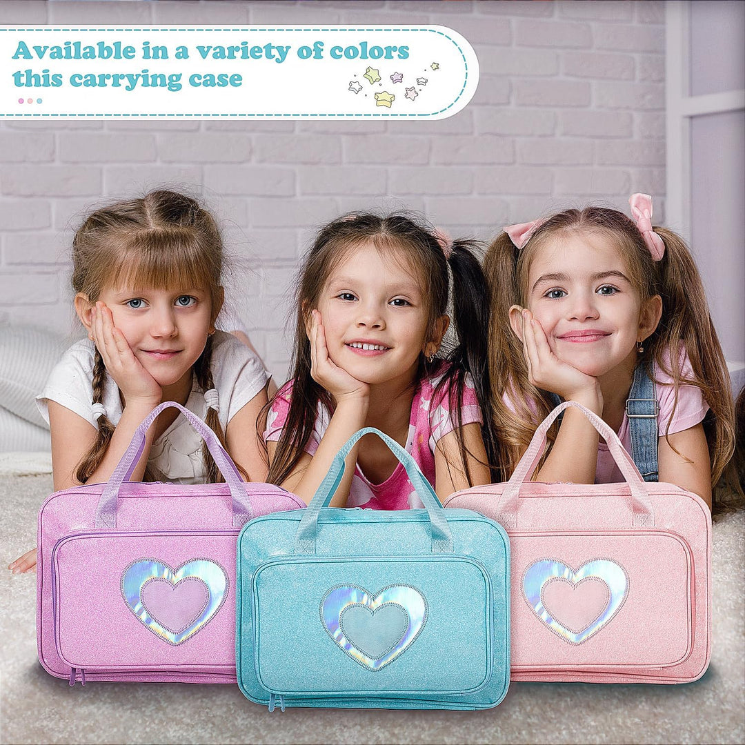 LININYHAO Estuche de transporte compatible con muñecas Barbie de 12...