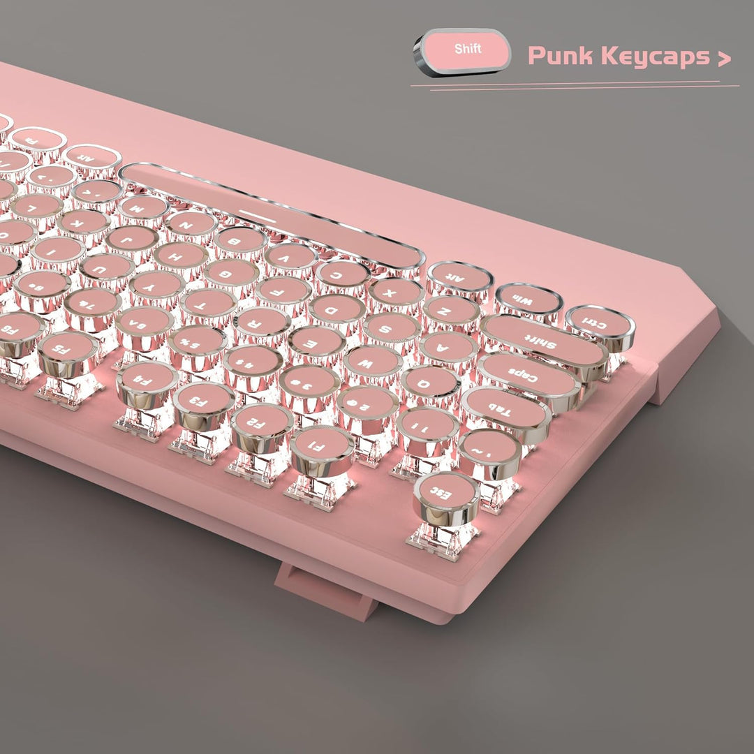 MageGee - Teclado mecánico tipo máquina de escribir para juegos ret...