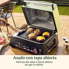 Cuisinart Parrilla eléctrica para exteriores, freidora de aire 8 en 1