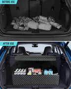 Organizador de maletero de coche para SUV y sedán, azul y gris