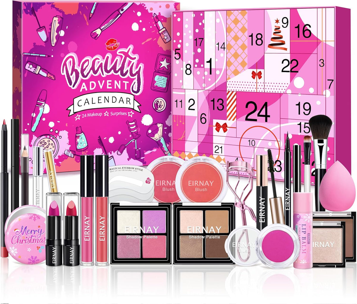 Calendario de Adviento de maquillaje 2025 para adolescentes, niñas,...