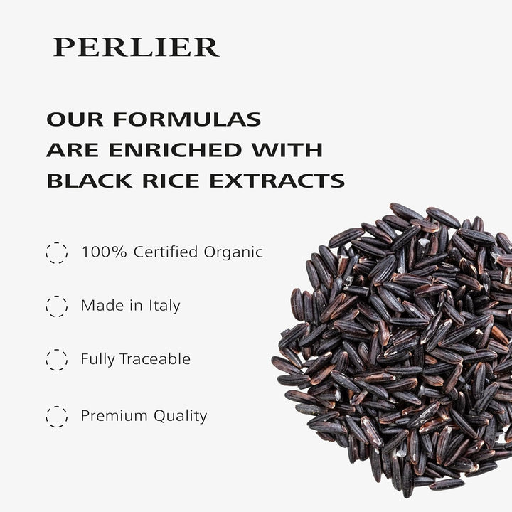 Perlier Black Rice Platinum Bálsamo labial voluminizador, 0.14 fl....
