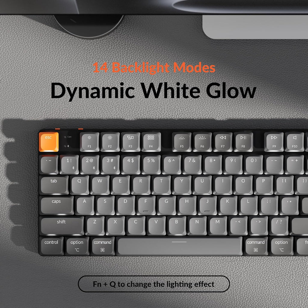 Keychron K5 Versión 2 Teclado Mecánico Inalámbrico Bluetooth de Perfil Bajo