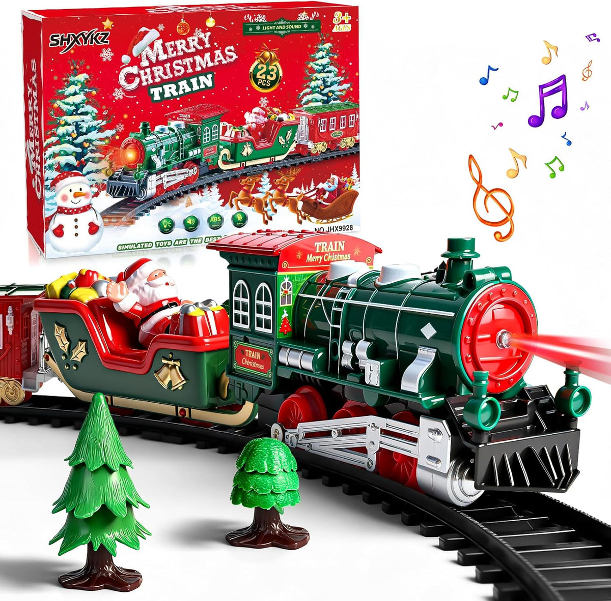 Juego de tren para niños pequeños árbol de Navidad juegos