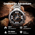 Reloj inteligente plateado para hombre, AMOLED de 1.43 pulgadas