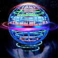 Juguete de bola de orbe volador, mini dron cósmico de mano flotante, hilanderos de mosca para niños y adultos, juguetes para interiores y exteriores, juguetes geniales con luces LED para