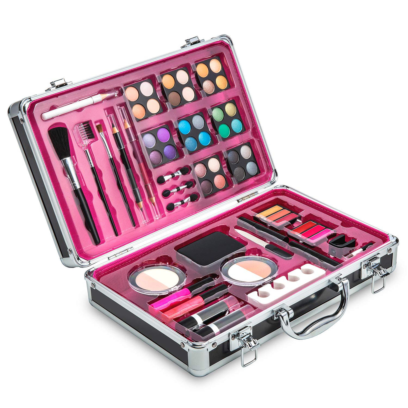 Vokai Kit de maquillaje \u2013 32 sombras de ojos, 6 brillos de lab...