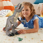 Fisher-Price Imaginext Jurassic World - Juego de figuras de dinosaurio Thrashing Indominus Rex para juegos de simulación, preescolar, niños a partir de 3 años