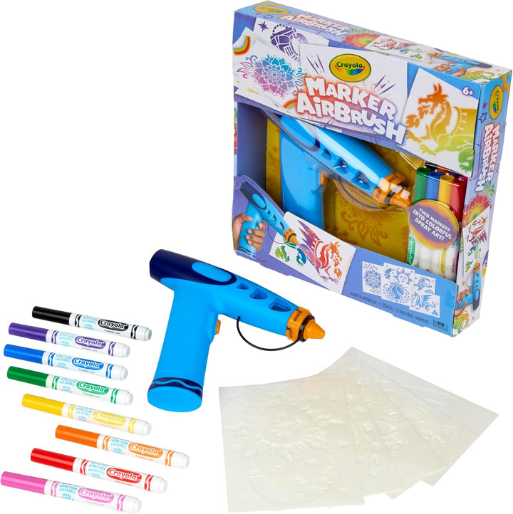 Crayola Kit de arte en aerosol con aerógrafo pulverizador