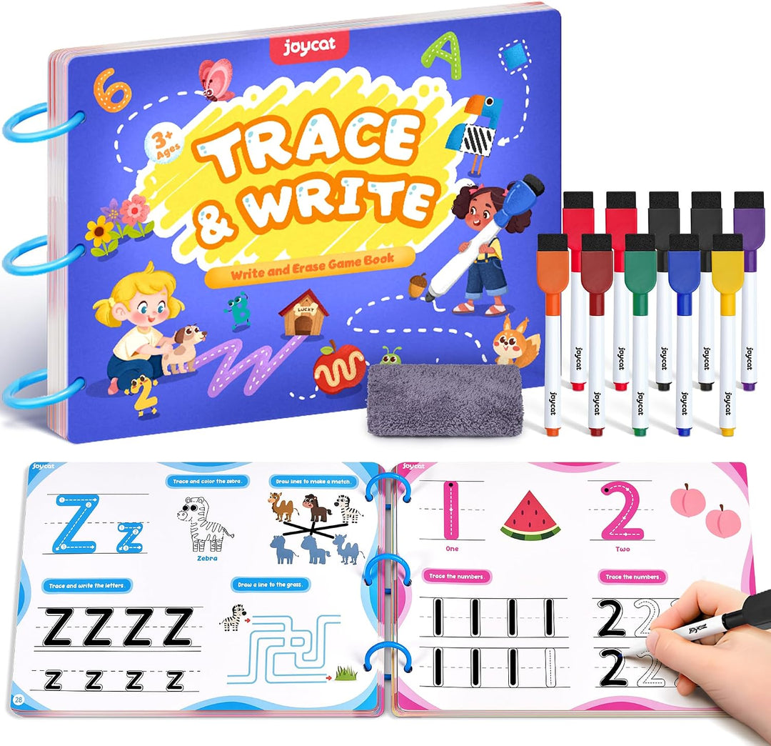 JoyCat Actividades de Aprendizaje Preescolar 48 Páginas Reutilizabl...
