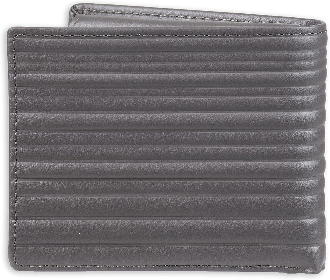 Calvin Klein Billetera plegable minimalista de piel RFID para hombr...