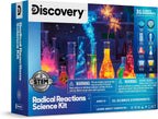 Lámpara Discovery Kit de ciencia de reacciones radicales – 31 experimentos STEM Lab para niños | Juego de actividades de bricolaje con herramientas químicas, molde de volcán, nieve instantánea, juguete