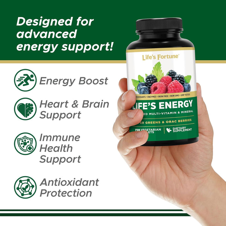 Life's Energy Advanced - Multivitamínico diario avanzado para h...