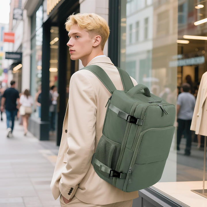 Mochila de Viaje Sinaliy, Verde militar, X-Grande