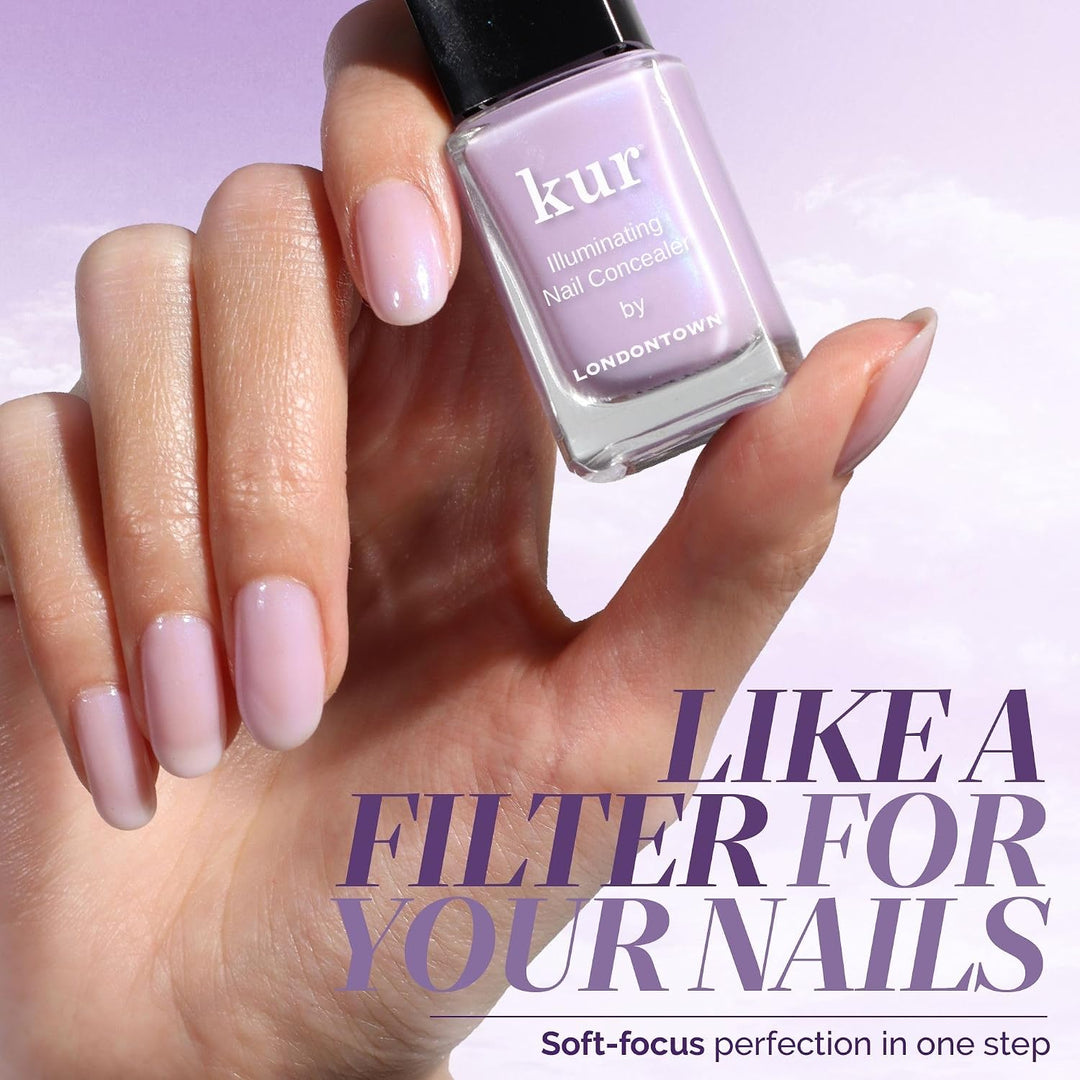 LONDONTOWN Corrector de uñas iluminador: esmalte de uñas brillante...